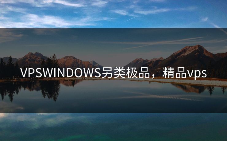 VPSWINDOWS另类极品，精品vps