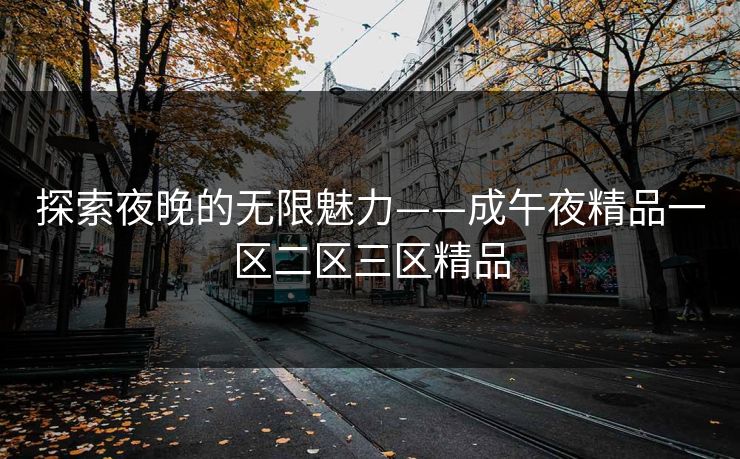探索夜晚的无限魅力——成午夜精品一区二区三区精品
