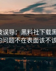 我差点被误导：黑料社下载黑料刷屏：真正的问题不在表面该不该转发？